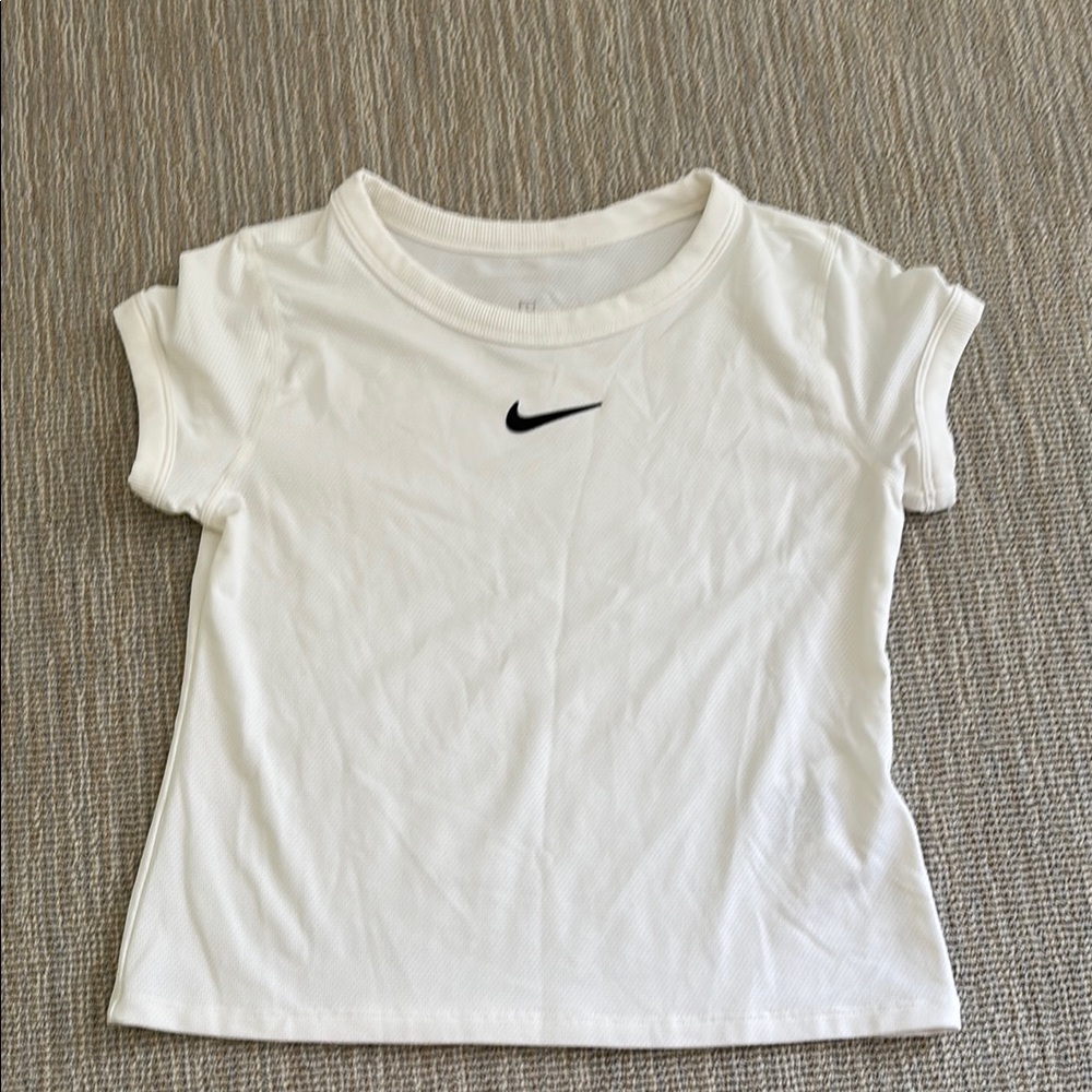 Nike White T-Shirt with Black Logo